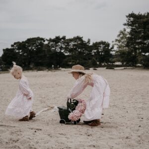 Kids Smocked dress pink roses