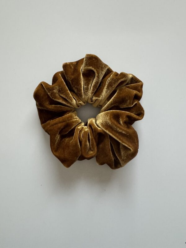 Scrunchie velvet gold