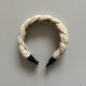 Vlechthaarband embroidery naturel kids