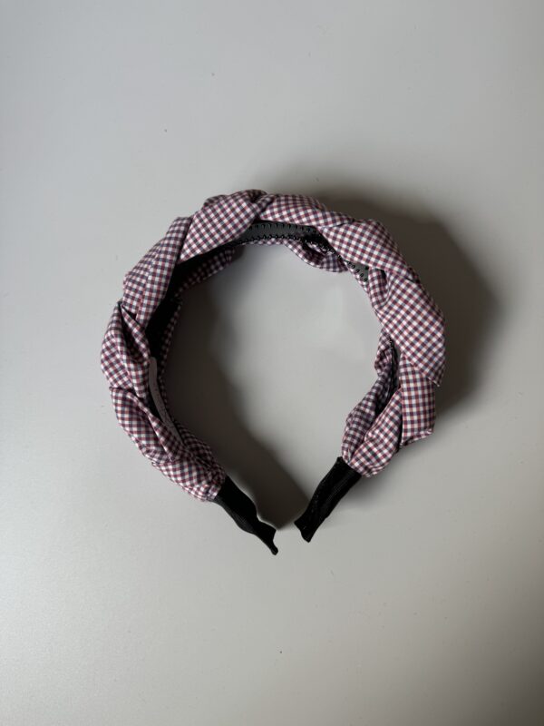 Vlechthaarband gingham