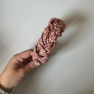Vlechthaarband paisley print