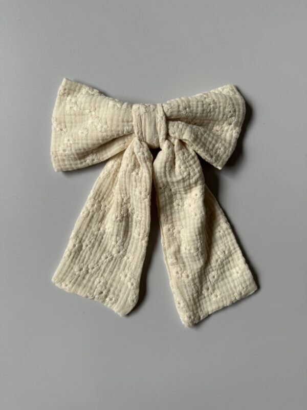 Bow embroidery naturel - Afbeelding 2