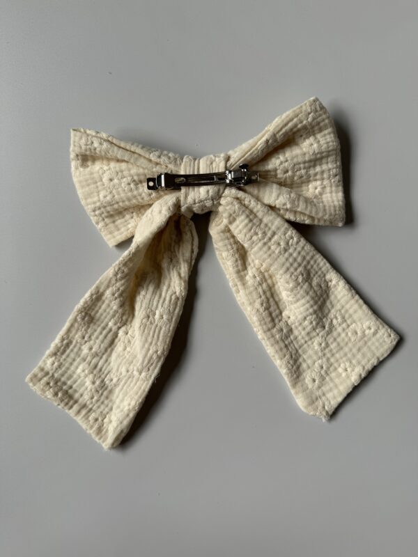 Bow embroidery naturel - Afbeelding 3