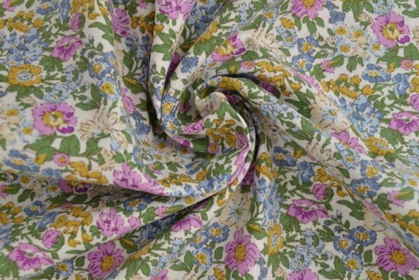Smocked dress retro flowers - Afbeelding 3