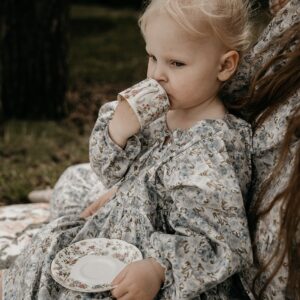 Kids Scrunchie embroidery naturel