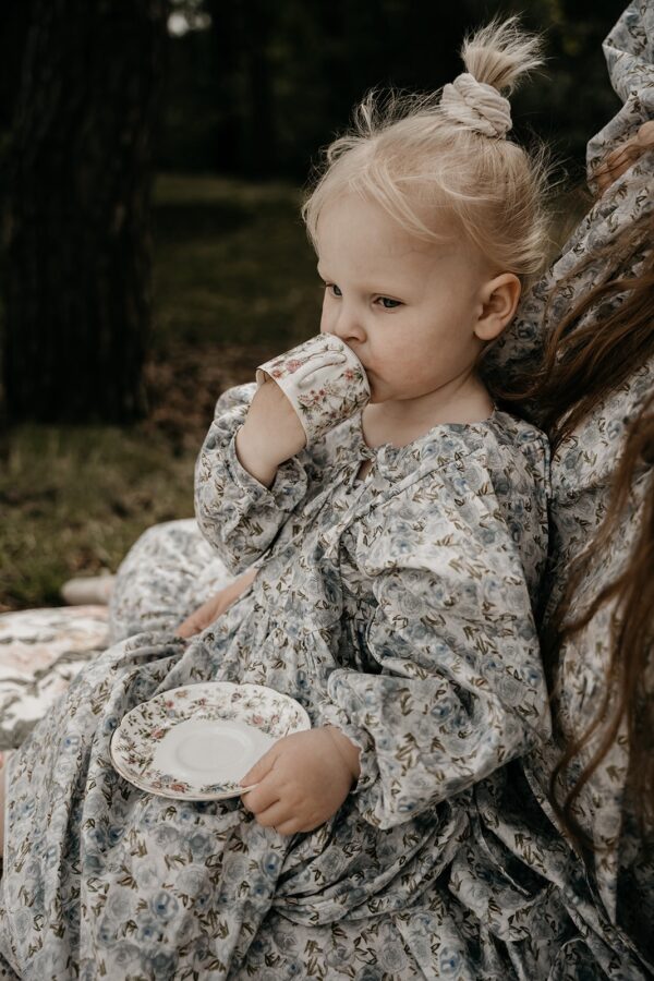 Kids Scrunchie embroidery naturel