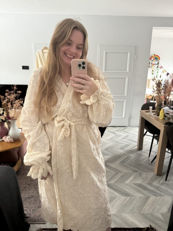 Kimono dress Daisy beige - Afbeelding 2