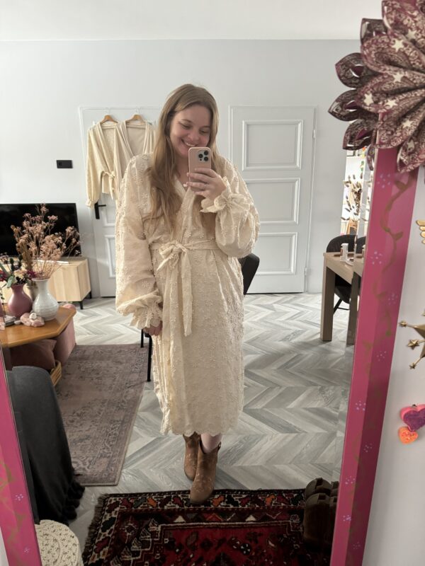 Kimono dress Daisy beige