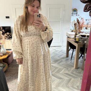 Smocked dress mini flowers