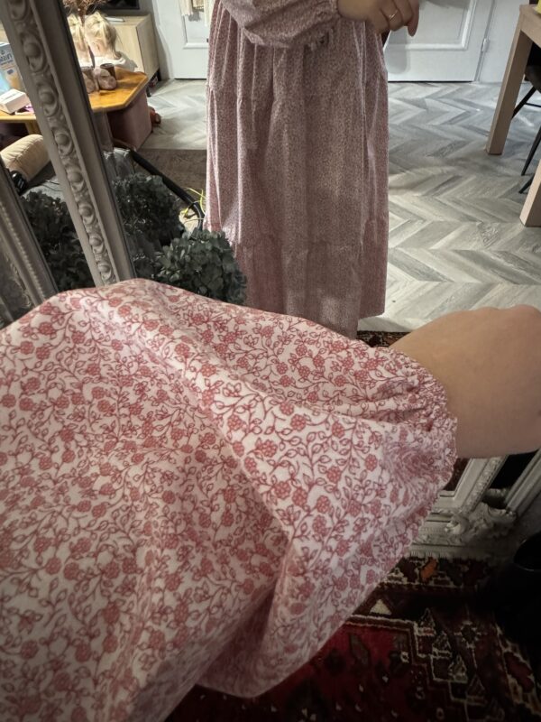 Smocked dress blush flowers - Afbeelding 3