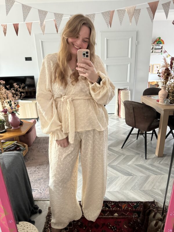 Kimono Suit embroidery naturel - Afbeelding 3