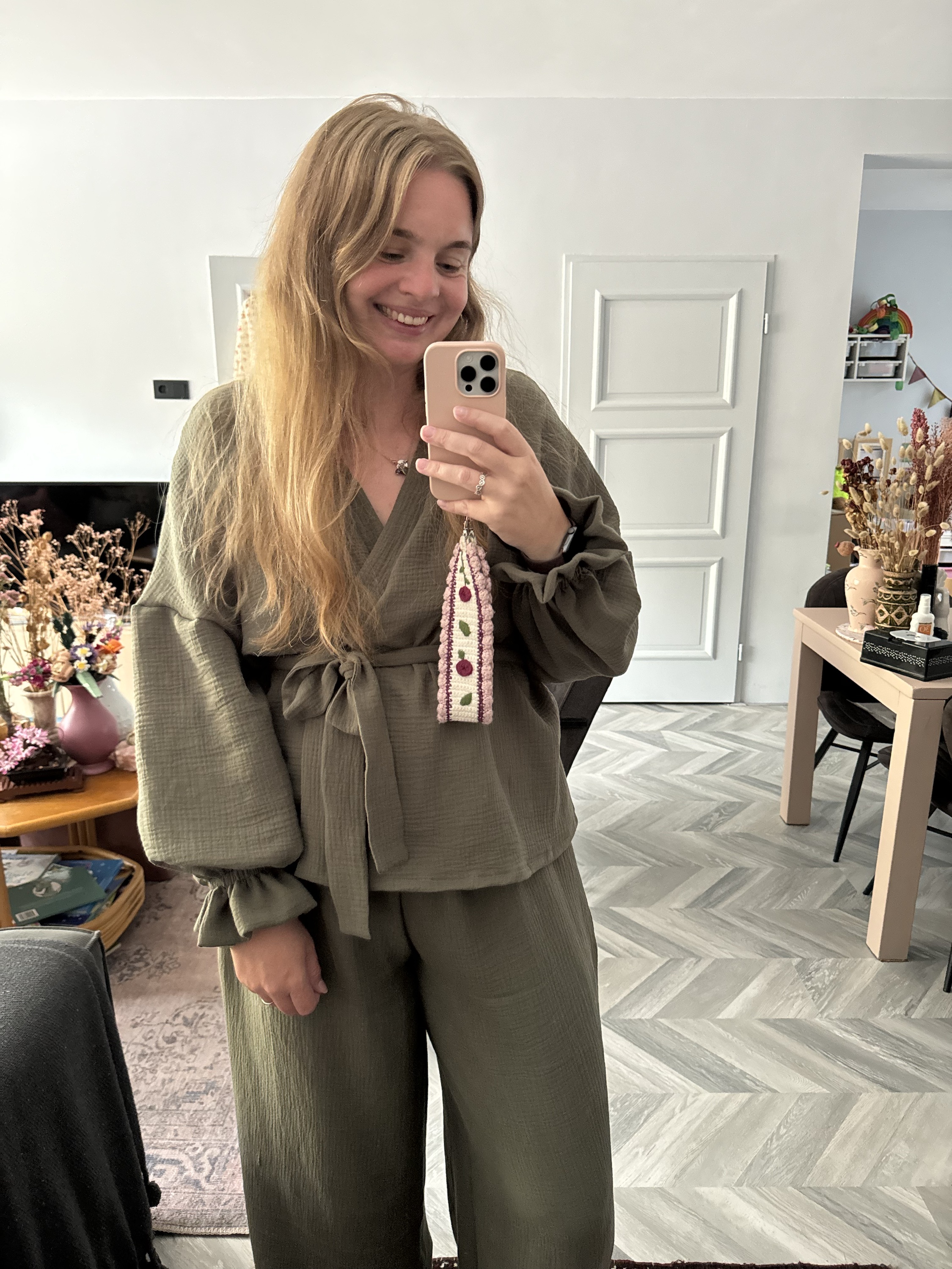 Kimono Suit olive green - Afbeelding 4