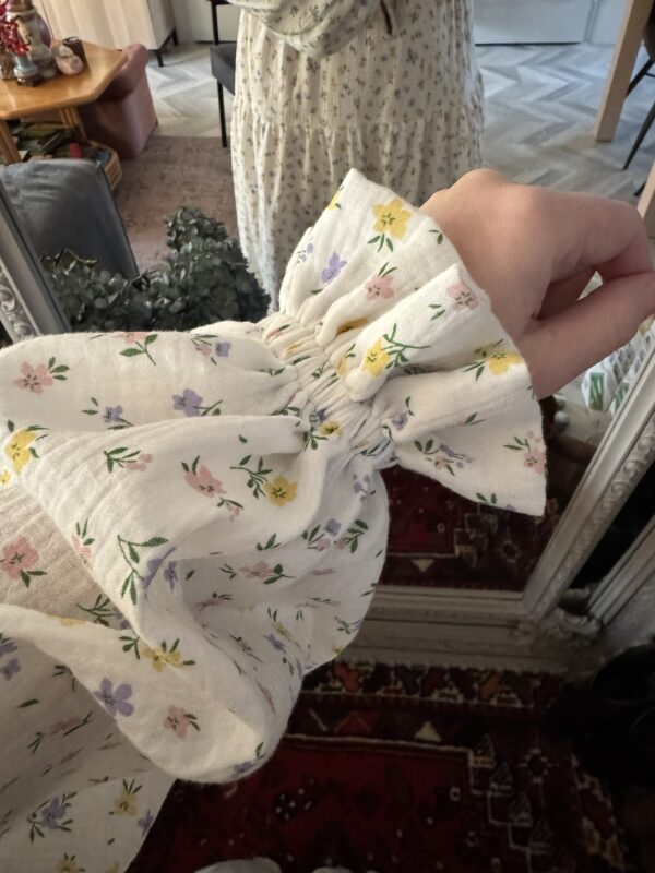 Smocked dress flowers pastel - Afbeelding 3