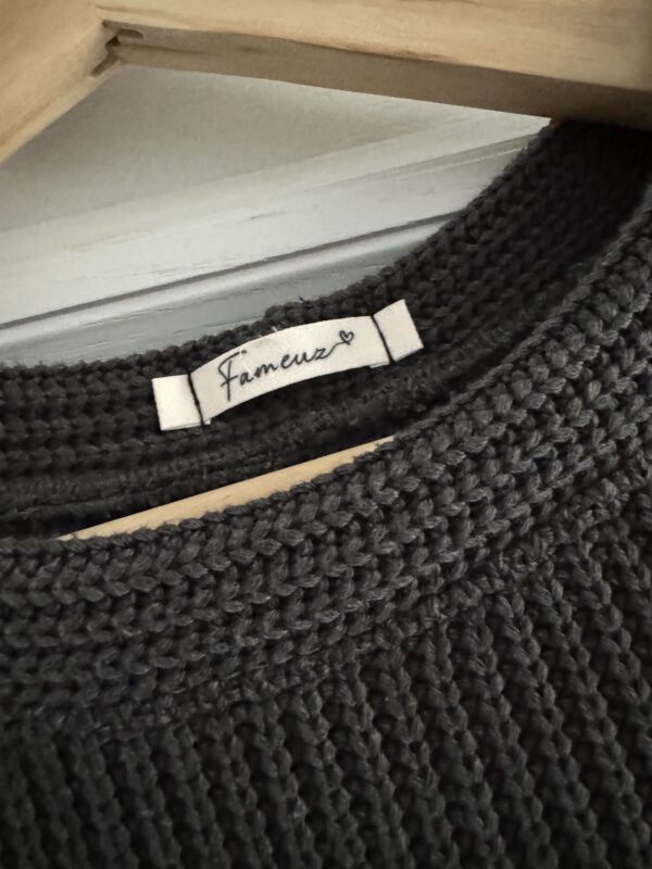 Spencer big knit grey - Afbeelding 2