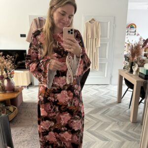 Relaxed fit dress flowers