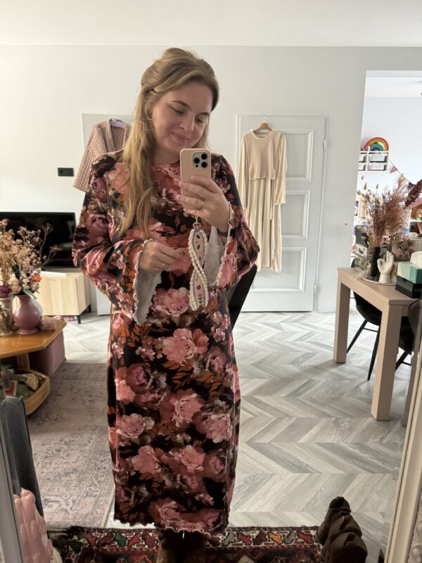 Relaxed fit dress flowers