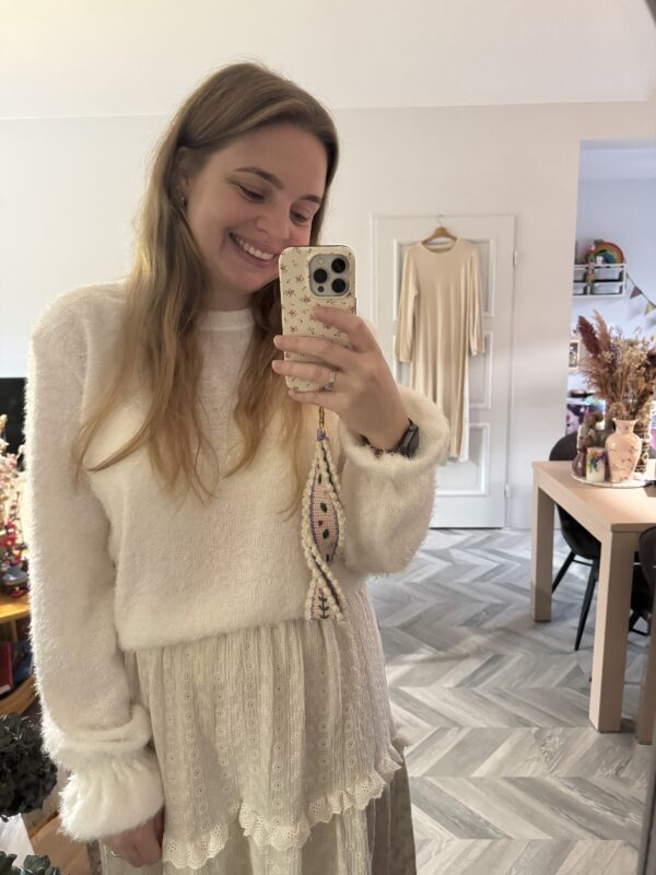 Shirt fluffy beige