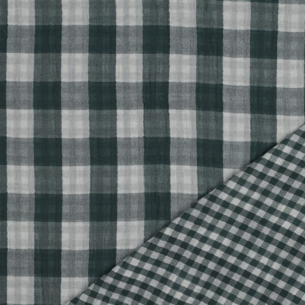 Smocked dress green gingham