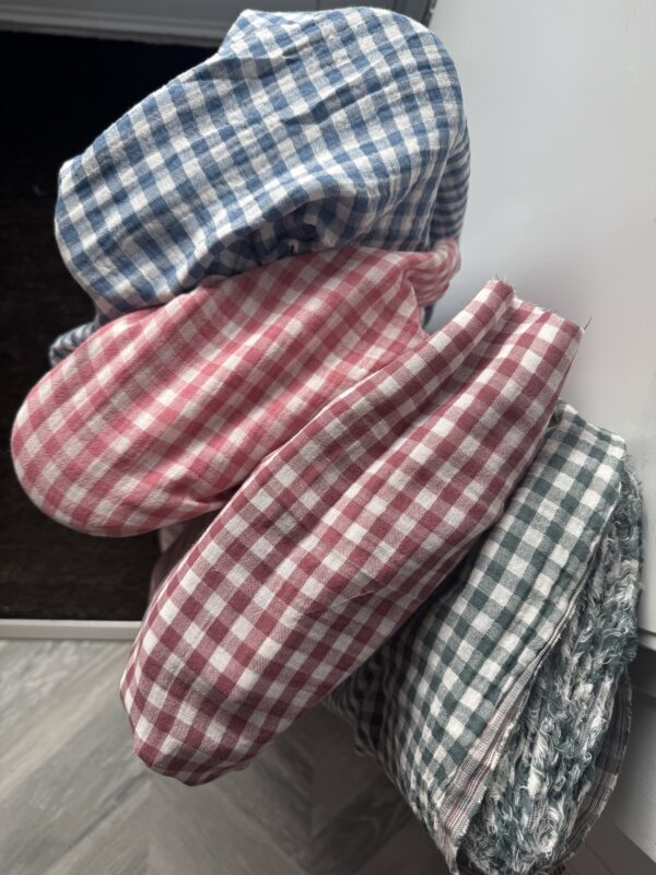 Smocked dress green gingham - Afbeelding 2